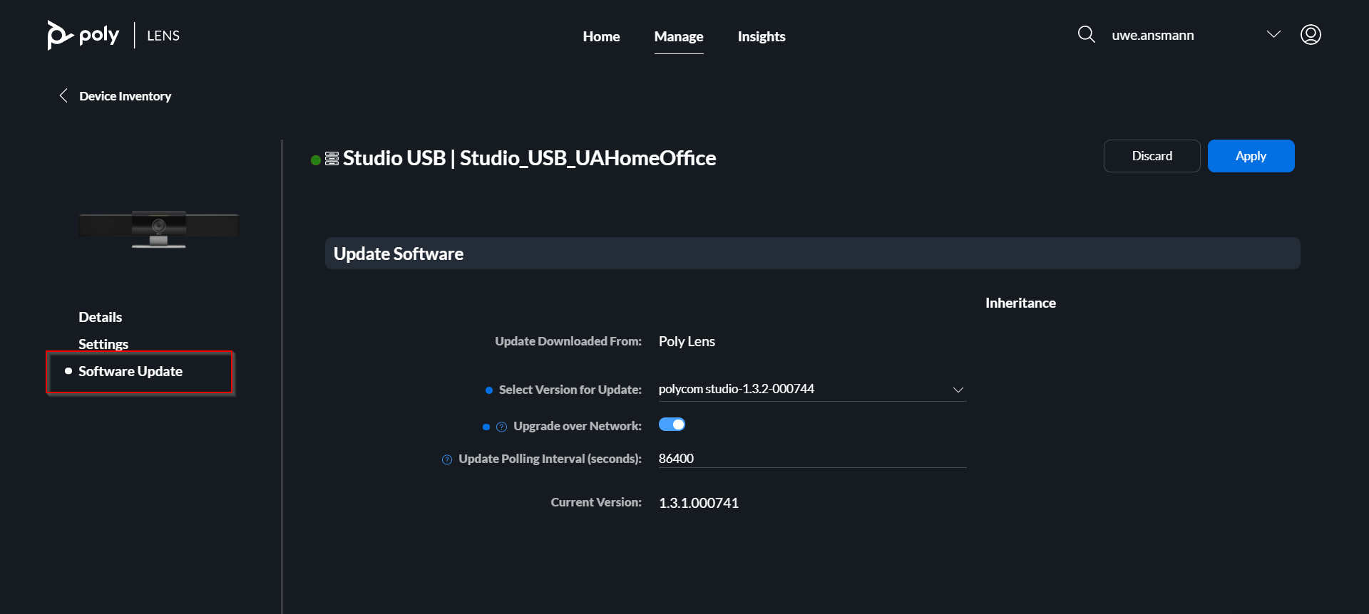 So managen Sie Ihre Poly Studio (USB) mit Poly Lens So managen Sie Ihre ...