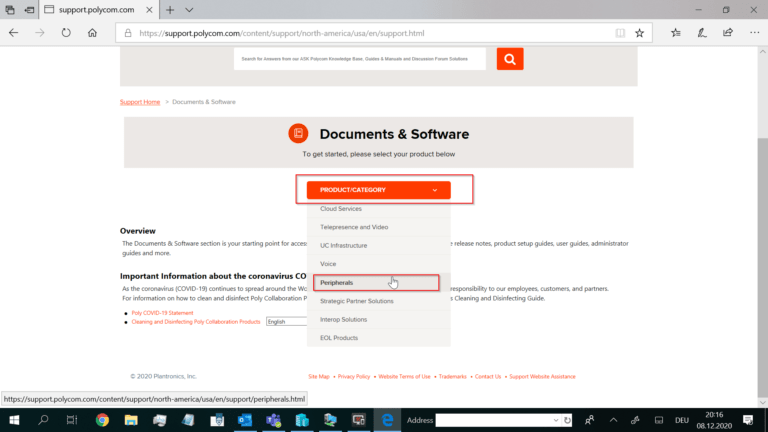 So updaten Sie Ihre Poly Studio (USB) So updaten Sie Ihre Poly Studio ...