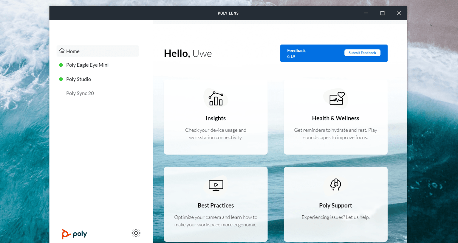 So updaten Sie die Poly Lens Desktop App So updaten Sie die Poly Lens