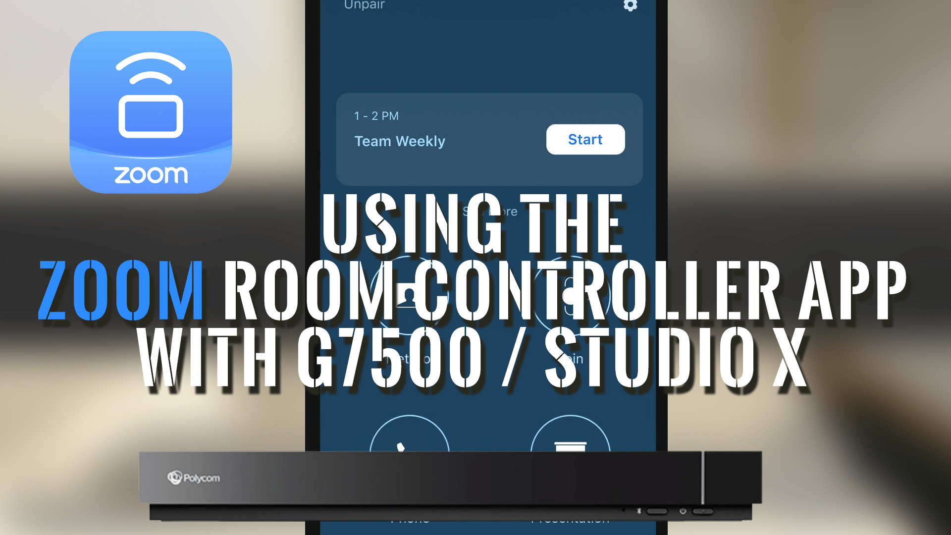 So nutzen Sie die "Zoom Rooms Controller App" mit Studio X & G7500 So