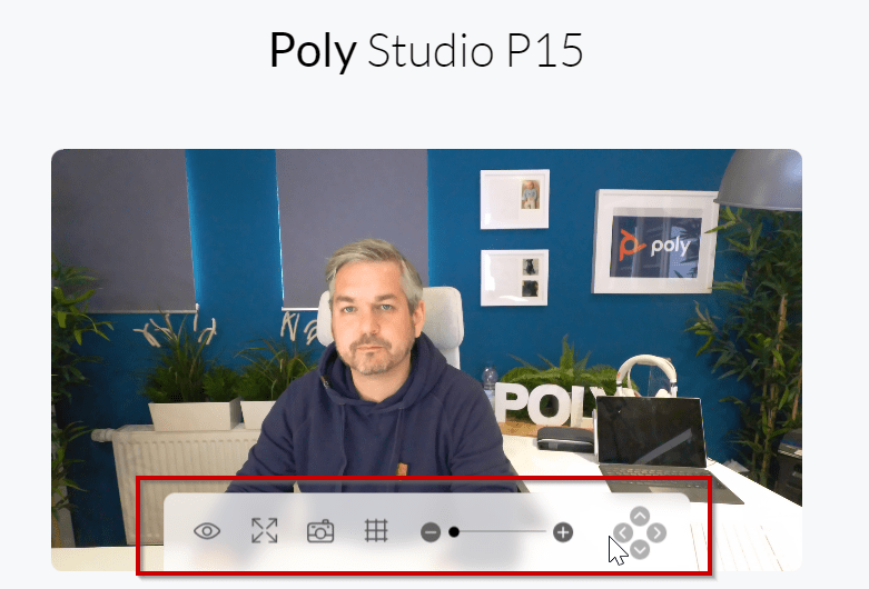 Điểu chỉnh Studio P15 qua ứng dụng Poly Lens Desktop